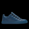 balenciaga arena leather low blue