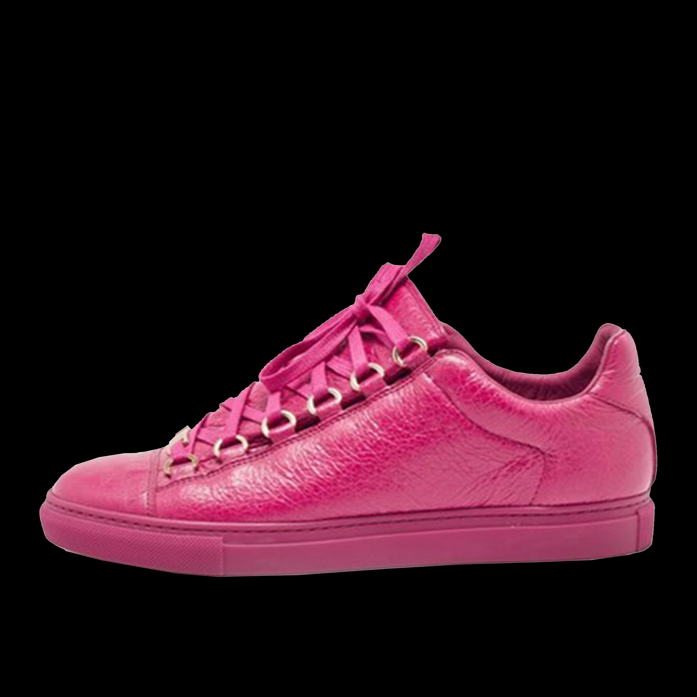 balenciaga arena leather low pink
