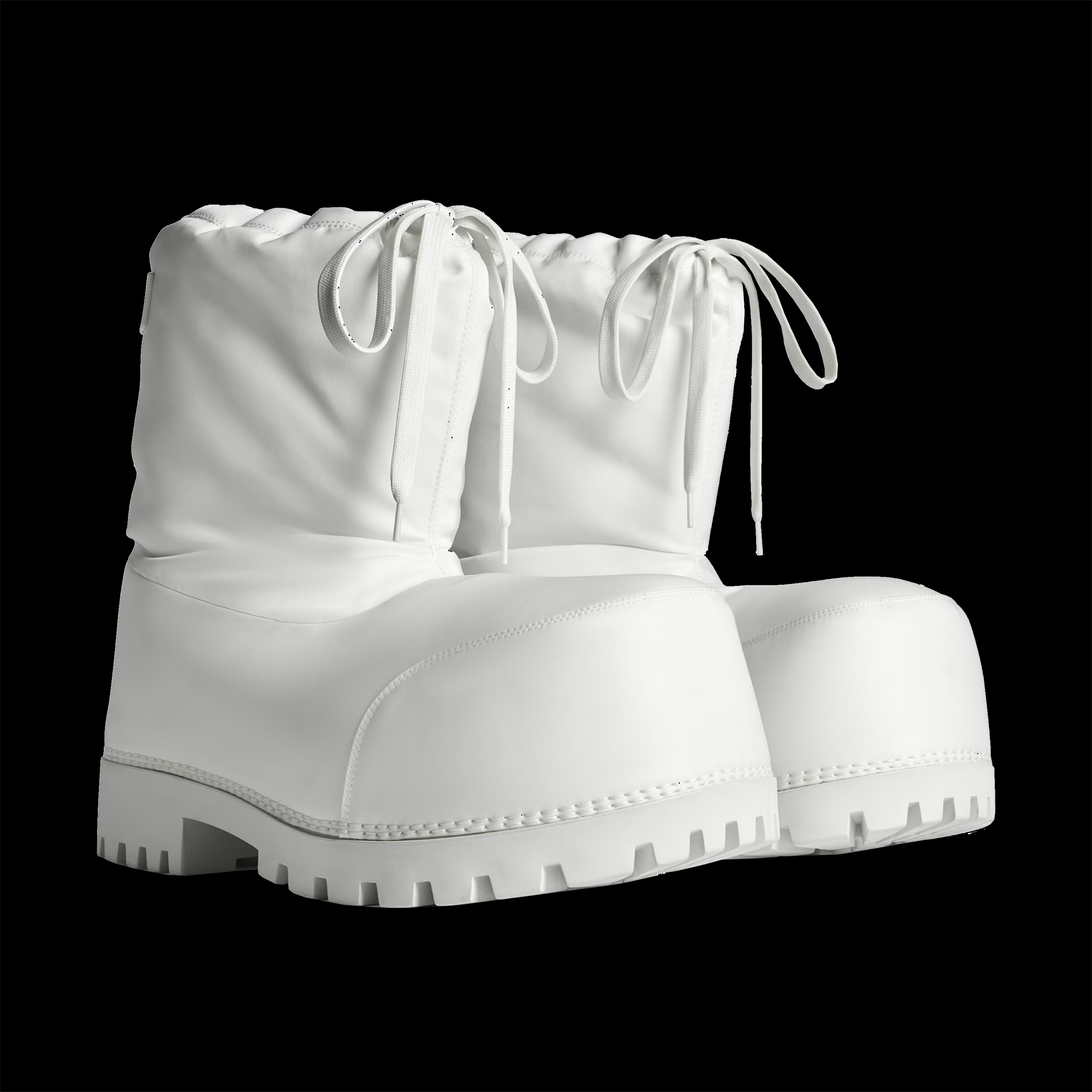 WHITE BALENCIAGA ALASKA BOOTS