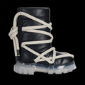 RICK OWENS LUNAR TRACTOR PADDED LEATHER BOOTS
