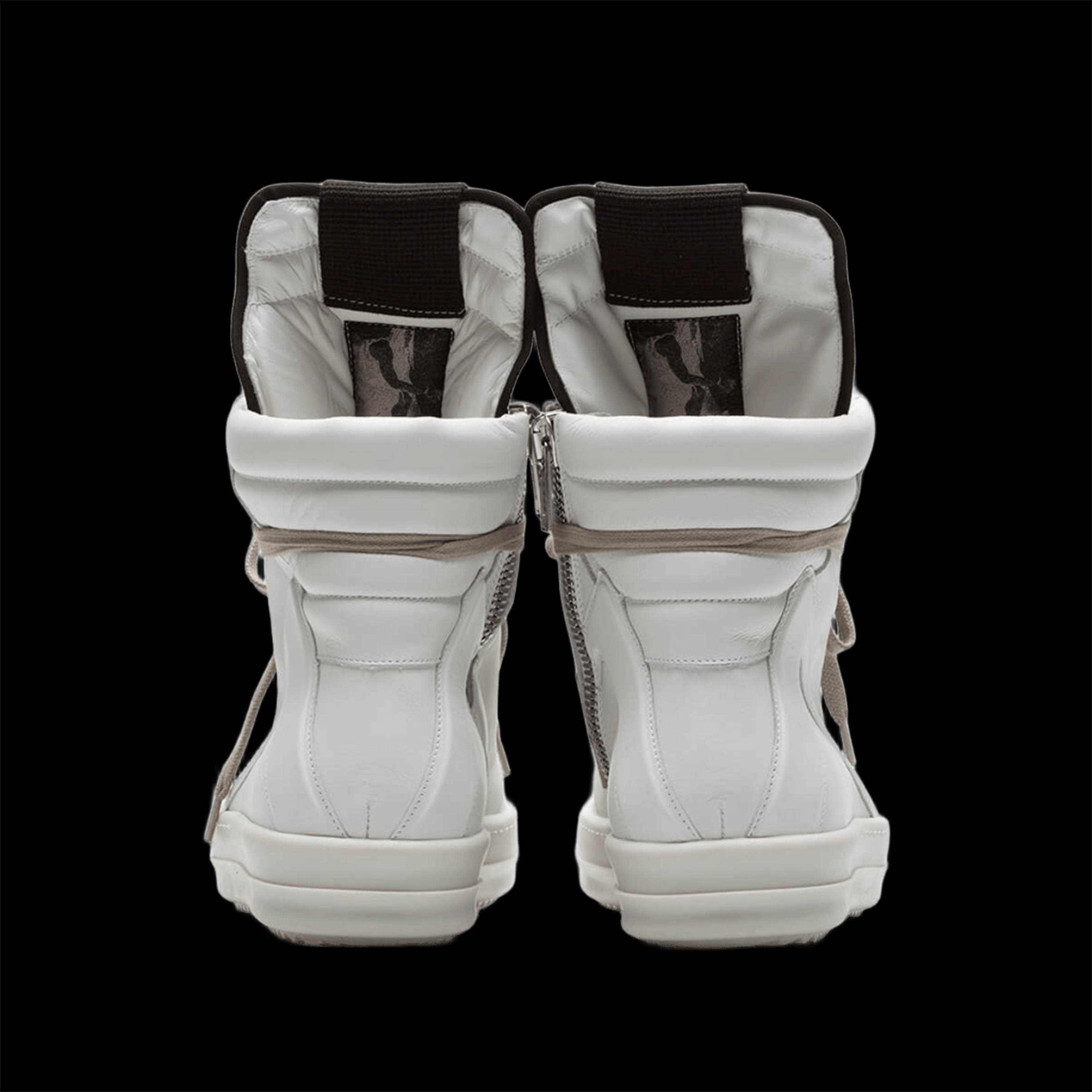 RICK OWENS GEOBASKET WHITE MILK/BROWN