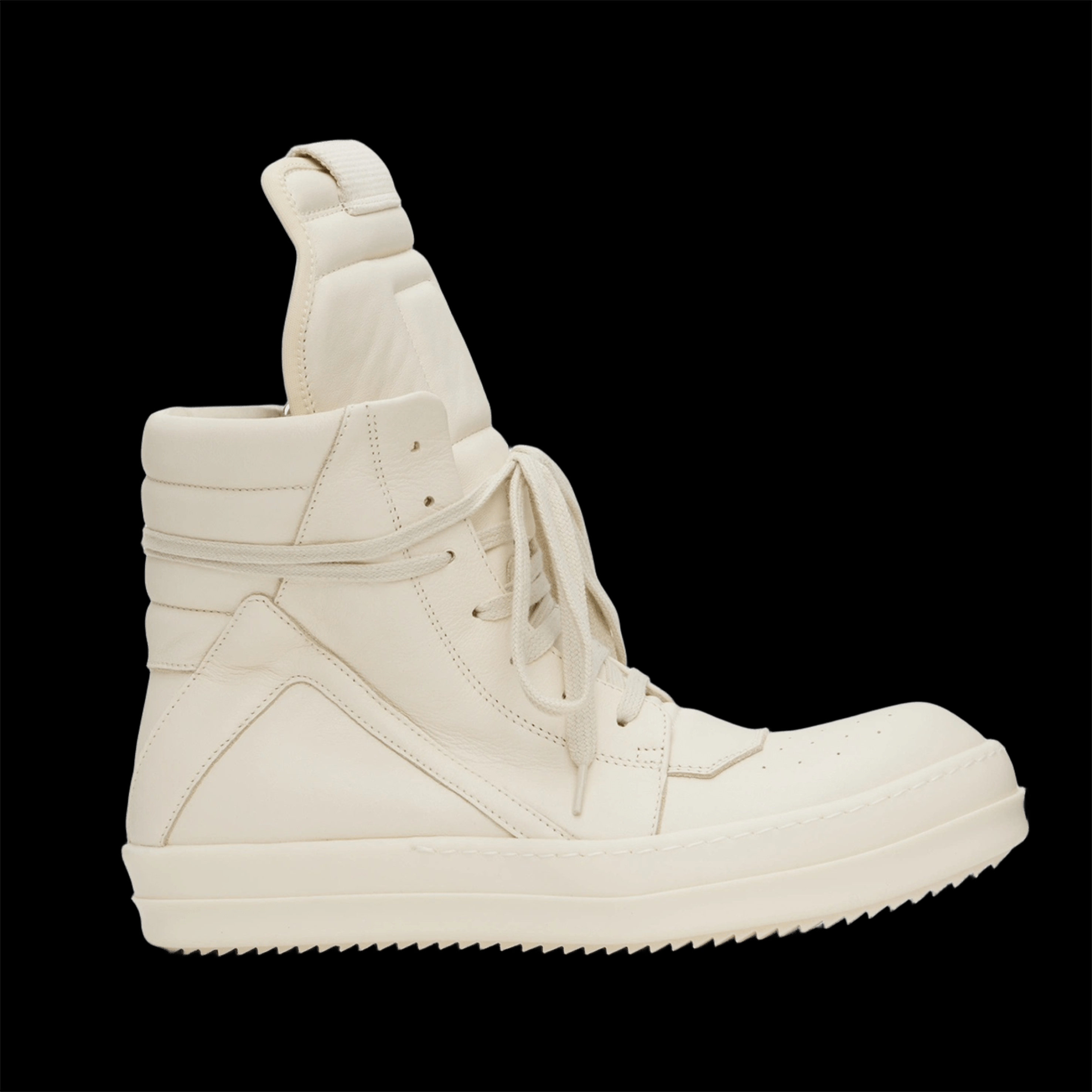 RICK OWENS GEOBASKET WHITE/MILK