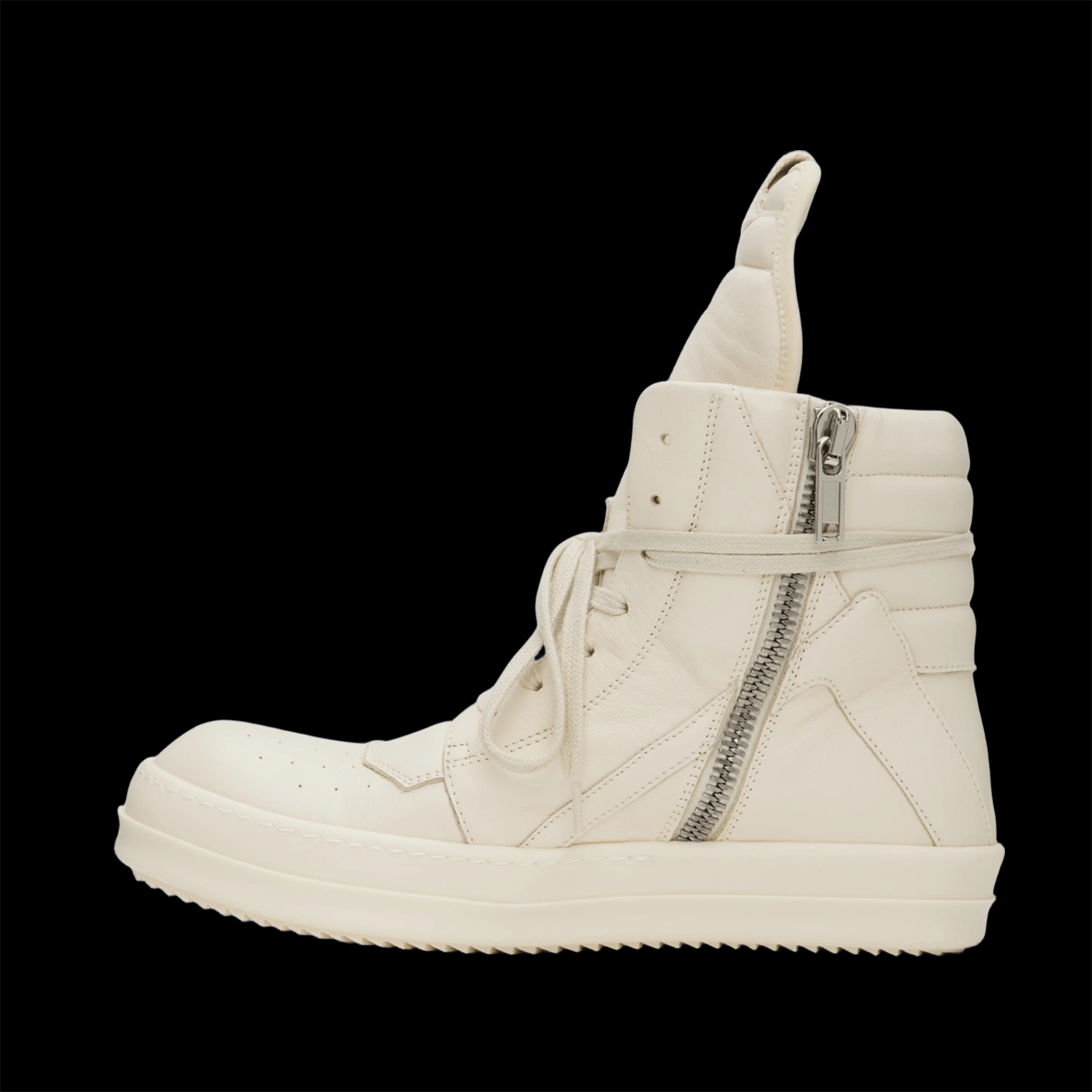 RICK OWENS GEOBASKET WHITE/MILK