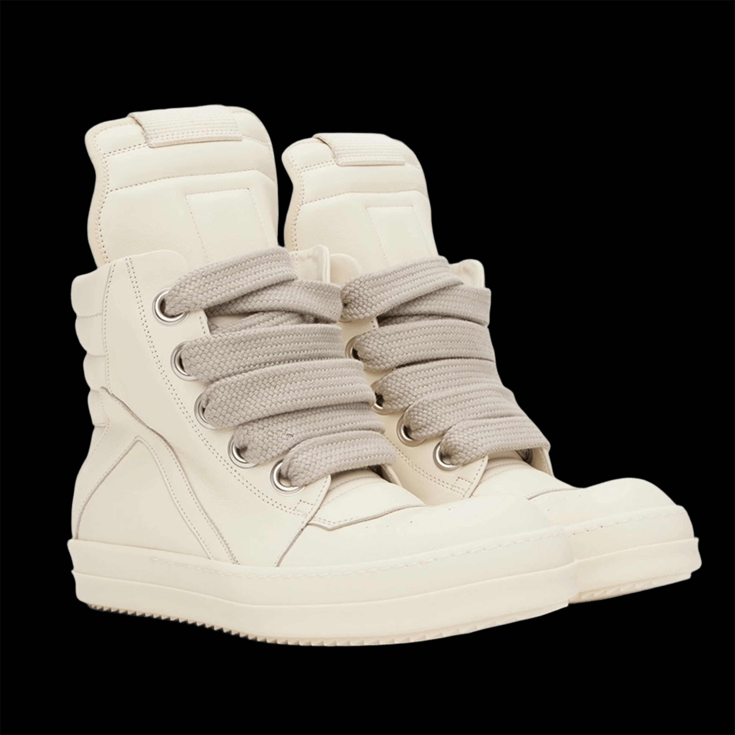RICK OWENS GEOBASKET WHITE MILK