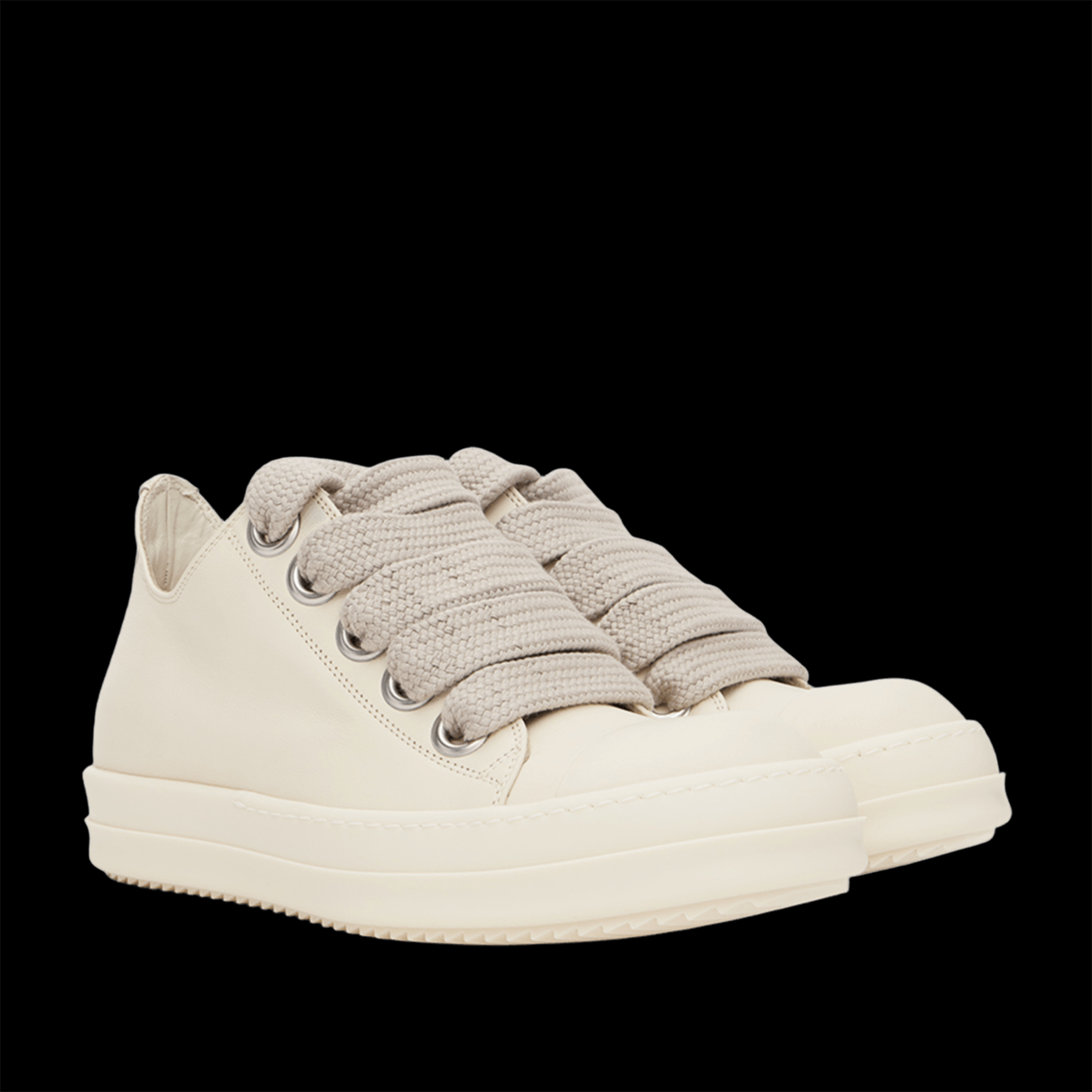 RICK OWENS LOW TOP WHITE MILK