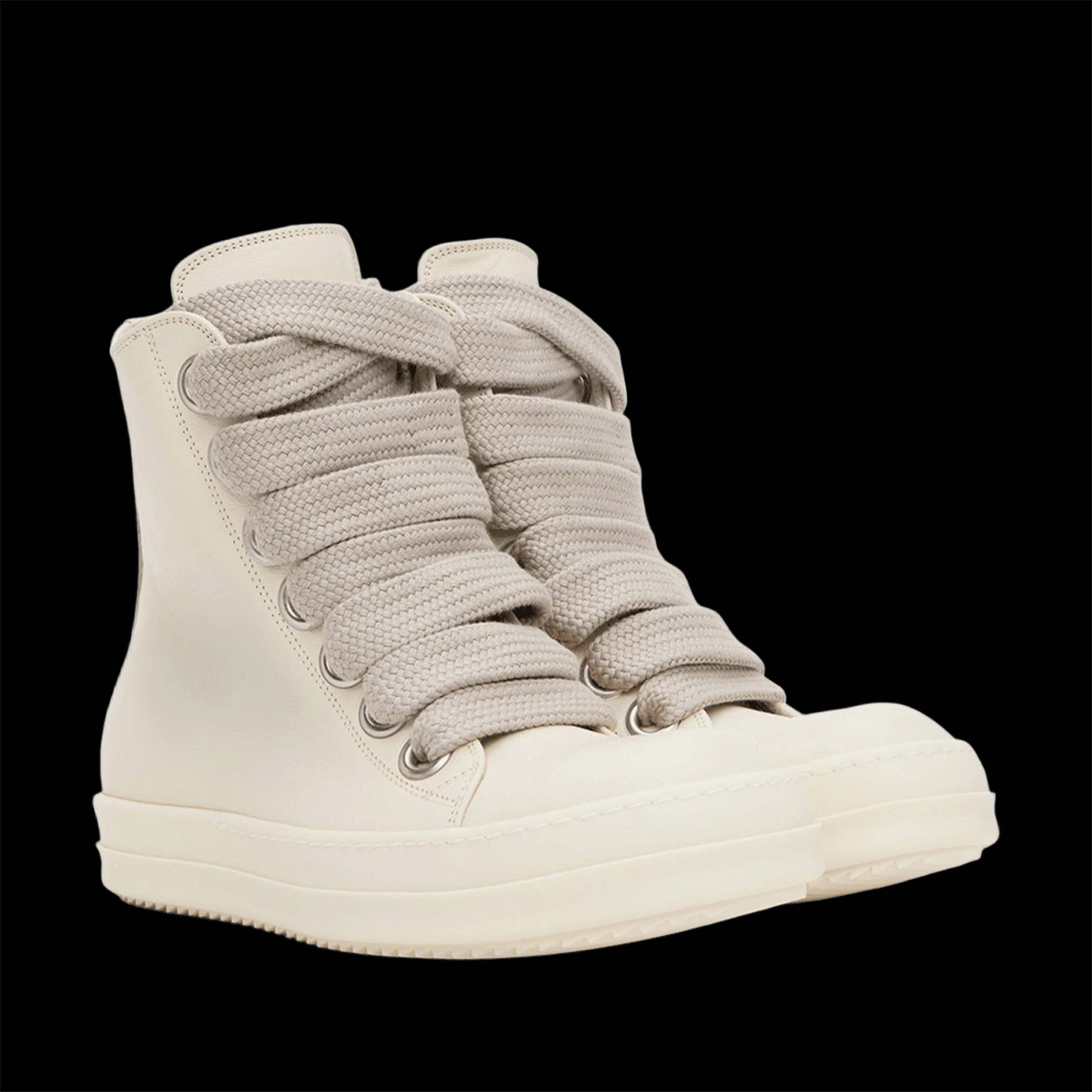 RICK OWENS JUMBO-LACED WHITE MILK