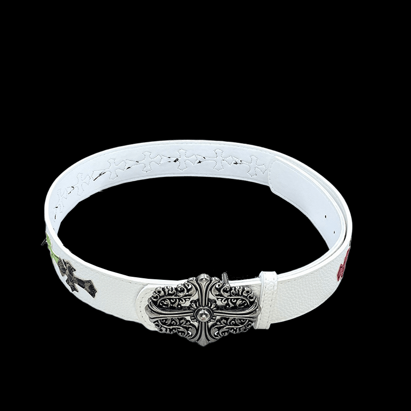 Chrome heart middle cross white/multi color different design