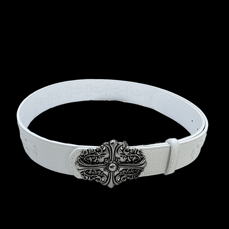 Chrome heart middle cross white/ diff design