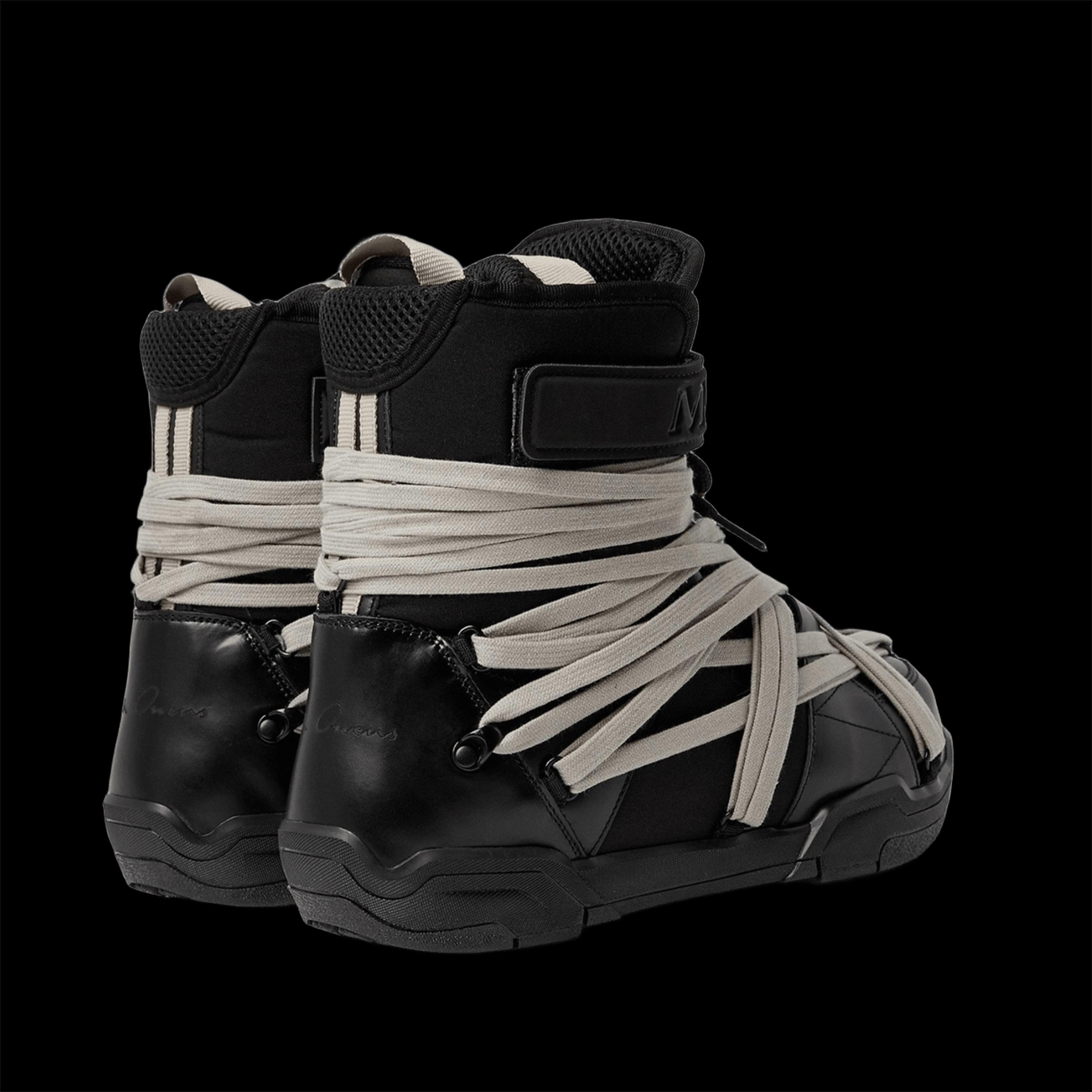 BLACK  MONTCLAIR X RICK OWENS AMBER BOOT