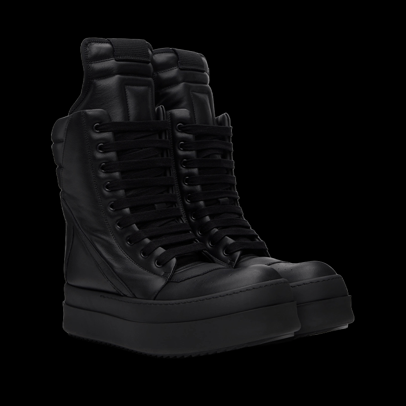 RICK OWENS BLACK HOLLYWOOD MEGA GEOBASKET
