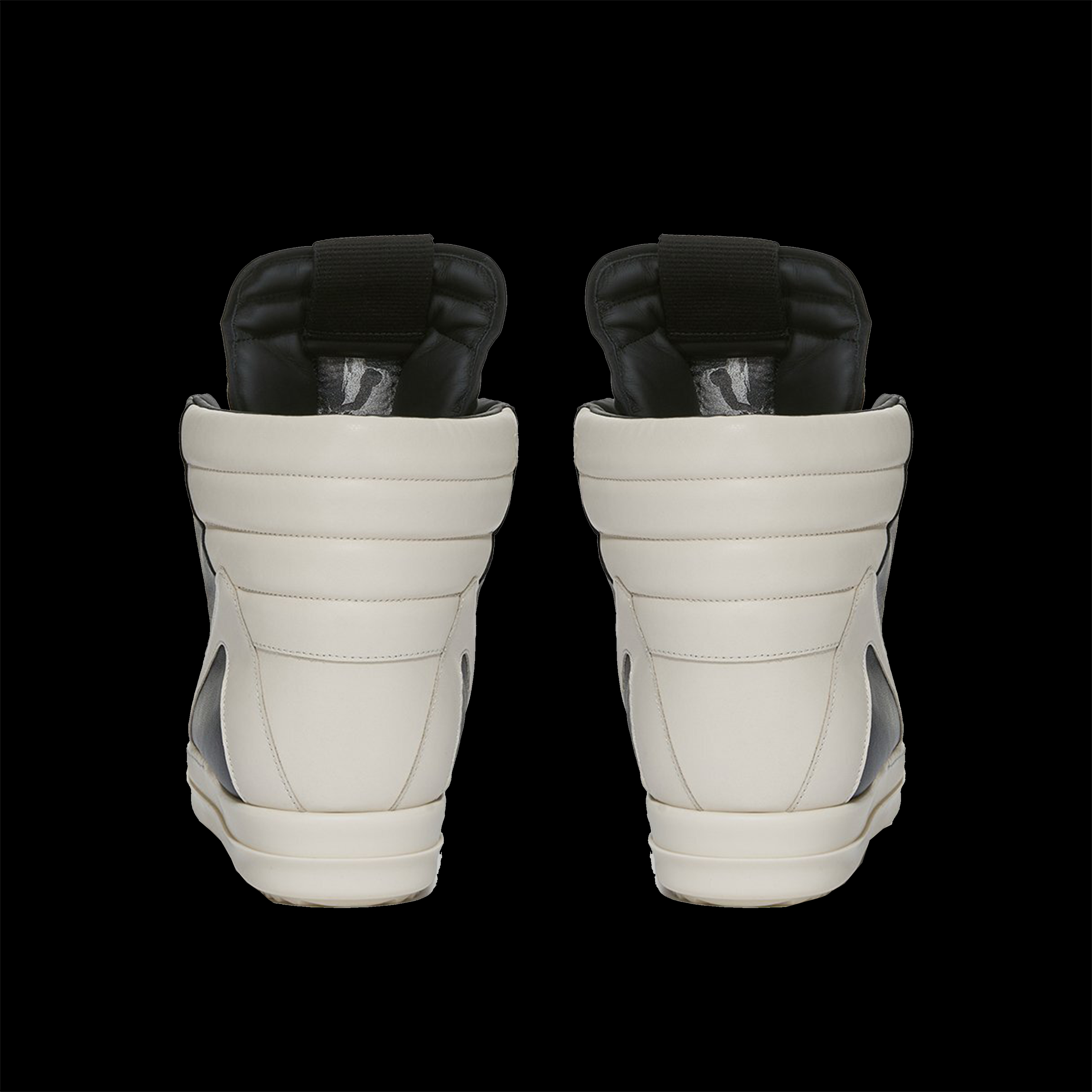Rick Owens GeoBasket Oversized Eylet Black - White