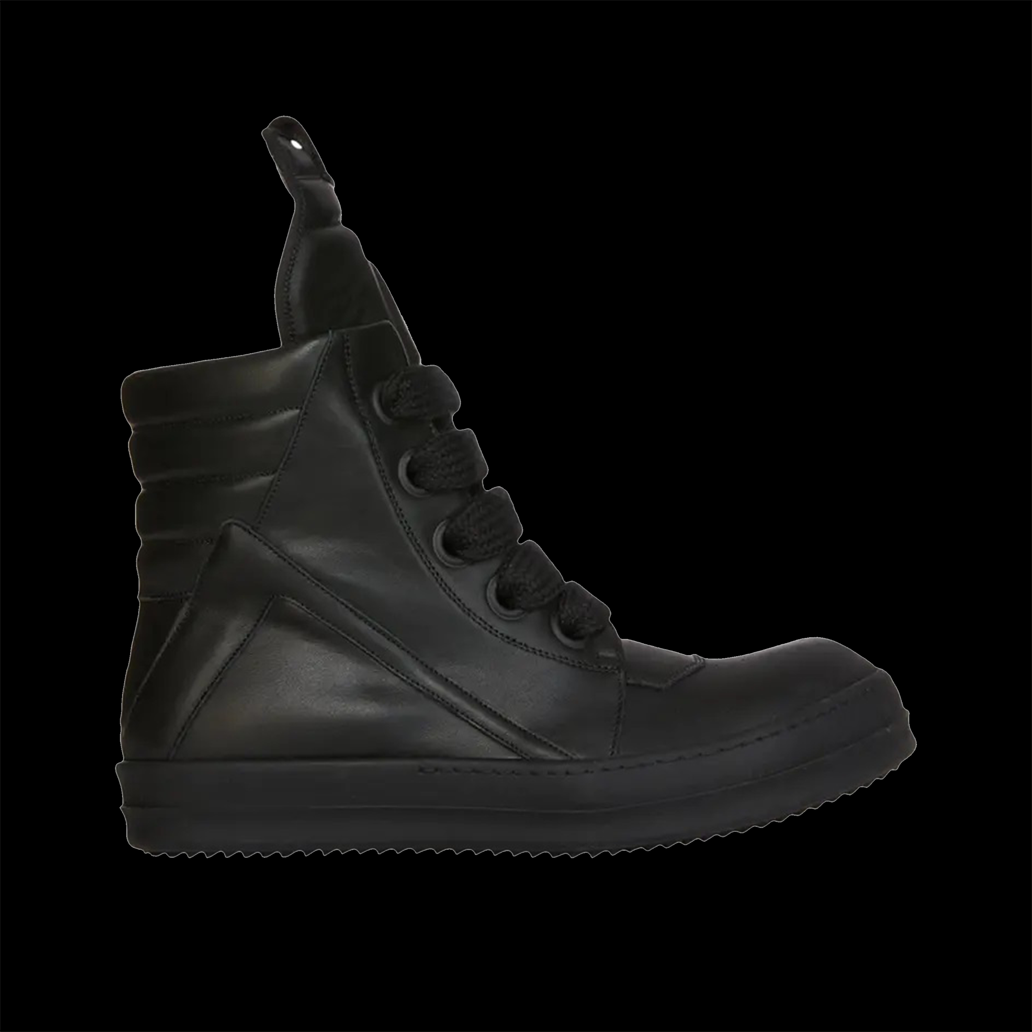 Rick Owens GeoBasket Oversized Eylet Black