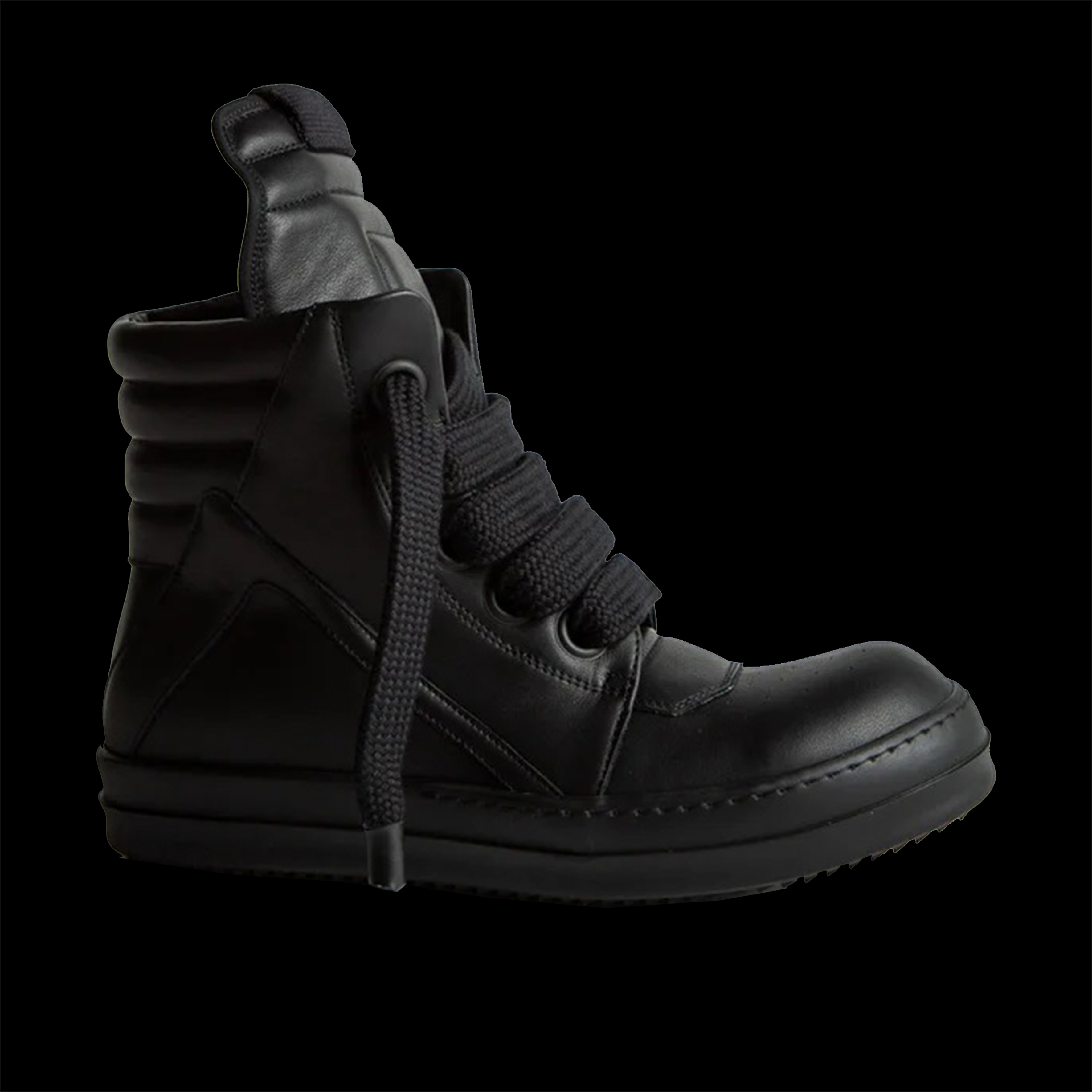 Rick Owens GeoBasket Oversized Eylet Black