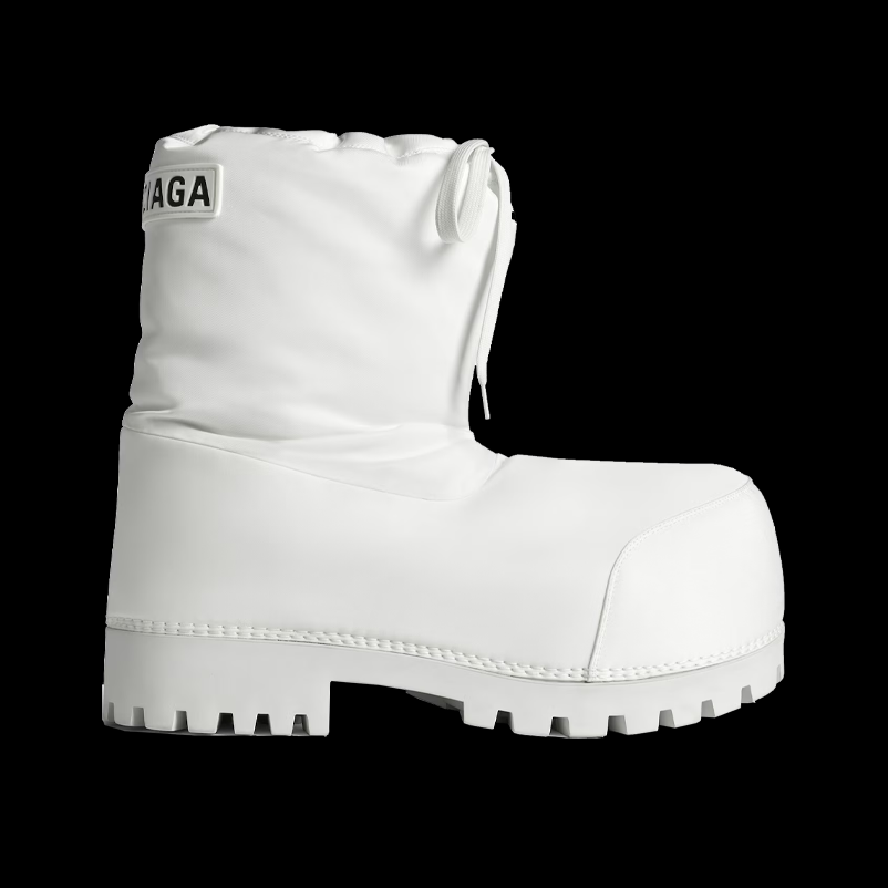 WHITE BALENCIAGA ALASKA BOOTS